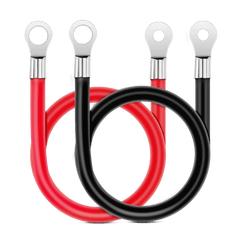 6AWG 20Inch Battery Inverter Cables Terminals