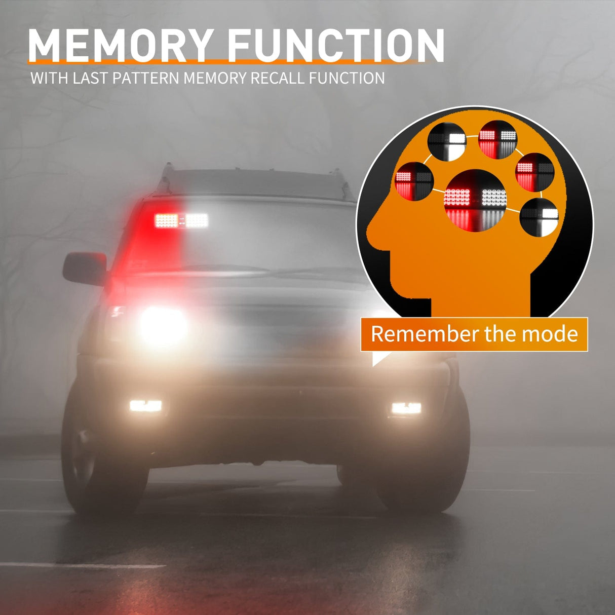 led strobe light 48 LED Red White Emergency Warning Strobe Lights