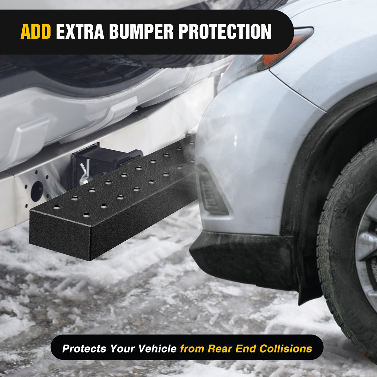 Nilight Hitch Step with 2Inch Hitch Receiver Rear Bumper Guard Protector 23.5 Inch with 5/8Inch Hitch Pin Clip Upgraded Textured Black Anti Slip Hitch Step Bar for Pickup Truck Car SUV