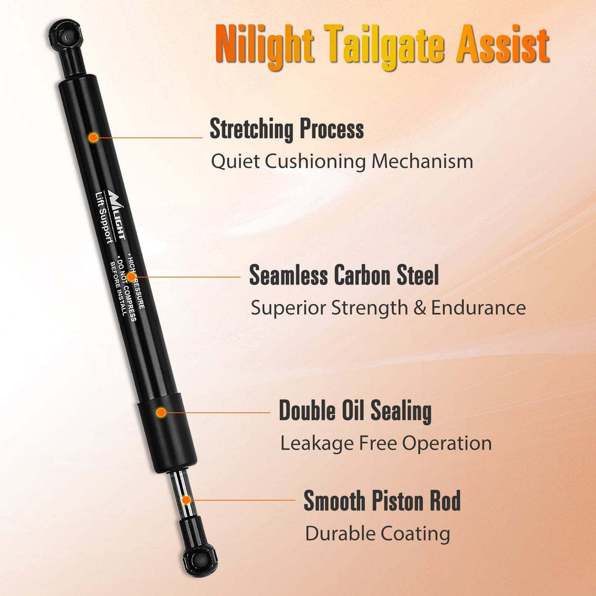 Vehicle Parts & Accessories Pickup Tailgate Assist Shock for 07-21 Toyota Tundra Heavy Duty, Truck Tail Gate Lift Assist Tailgate Shock Damper fit for Toyota Tundra 2007-2012 2013 2014 2015 2016 2017 2018 2019 2020 2021