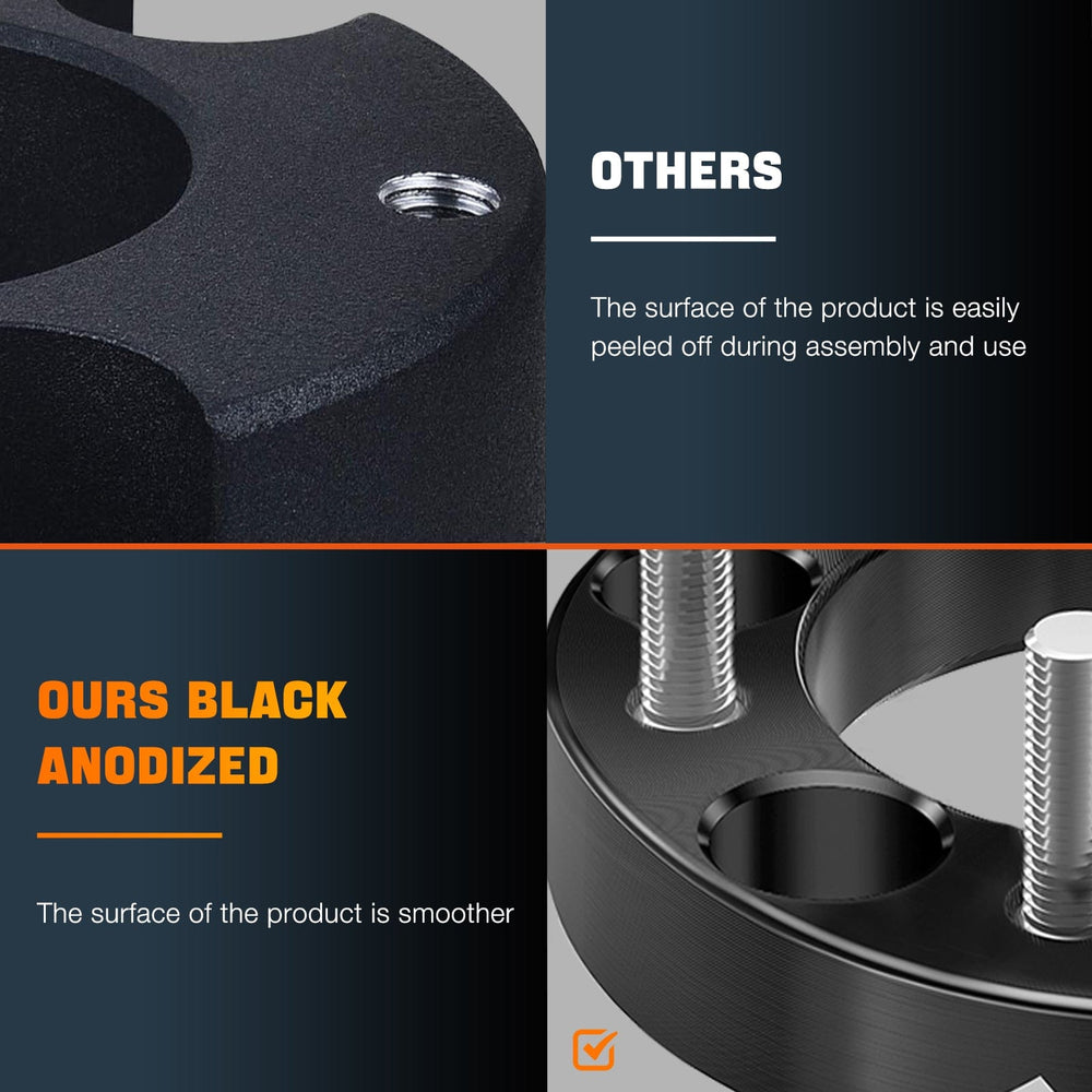 Wheel Spacers 1.5inch (38mm) Wheel Spacers 4Pcs For 1999 2000 2001 2002 2003 2004 2005 2006 2007 2008 2009 2010 2011 2012 2013 2014 2015 2016 2017 2018 2019 Chevy Silverado GMC Sierra 1500 Yukon XL Avalanche Tahoe Suburban | 6x139.7 | 78.1 Hub Bore | 14x1.5 Studs