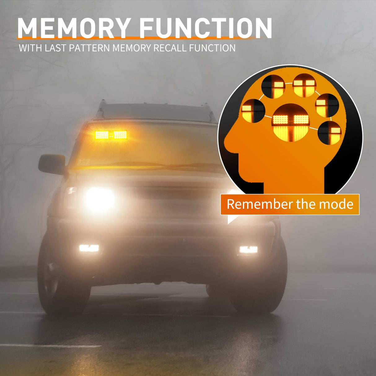 led strobe light 48 LED Amber Emergency Warning Strobe Lights