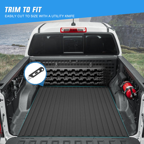 Nilight Heavy-Duty Truck Bed Mat Utility, Extra-Thick 4OInch x 8Inch Rubber Mat, Tough and Durable, Anti-Slip & Weathertech, Easy to Cut, Trim-to-Fit Design