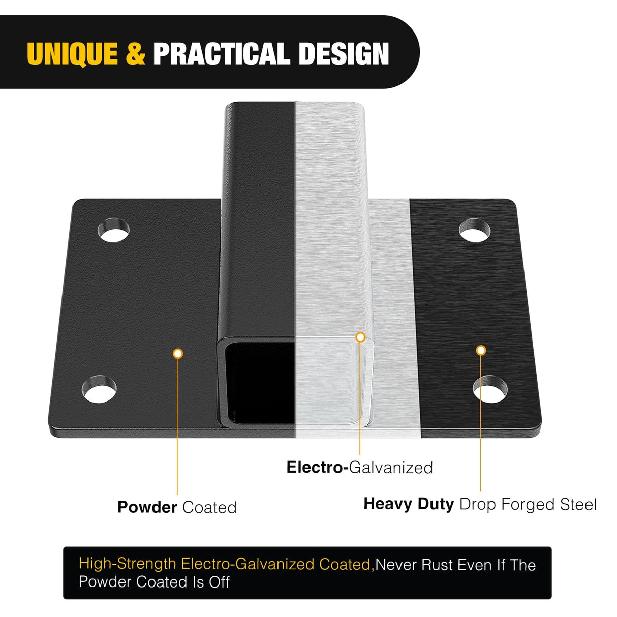 Trailer Hitch Bolt on Tractor Bucket 2 inch Receiver 5/8¡± Hitch Pin Hole Class 3 Trailer Hitch