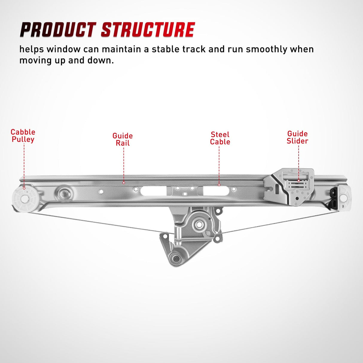 Window Regulator 740-481 Rear Passenger Side Window Regulator with Motor, Compatible with 1999–2005 BMW E46 323i 328i 325i 325xi 330i 330xi (Sedan/Wagon Only), Power Window Lift Assembly, OE Replacement