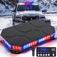Roof Top strobe light 42 Leds Roof Top Blue Red Emergency Strobe Light Control Panel Magnetic Mount