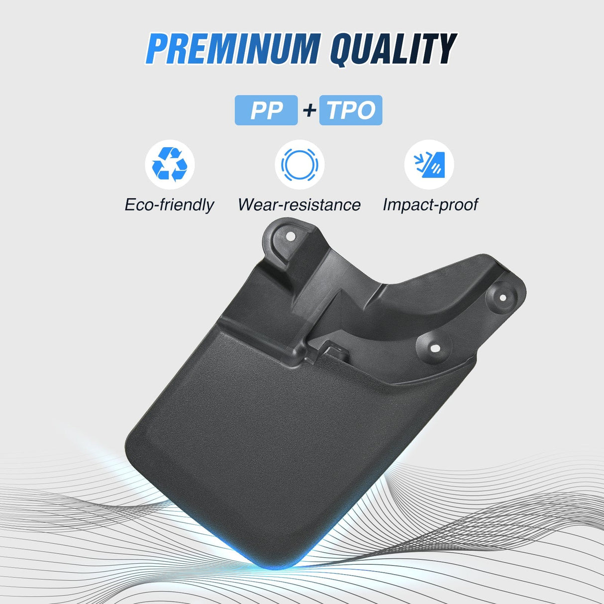 Fender Front & Rear Set Mud Flaps for Toyota Tacoma 2016 2017 2018 2019 2020 2021 2022 2023