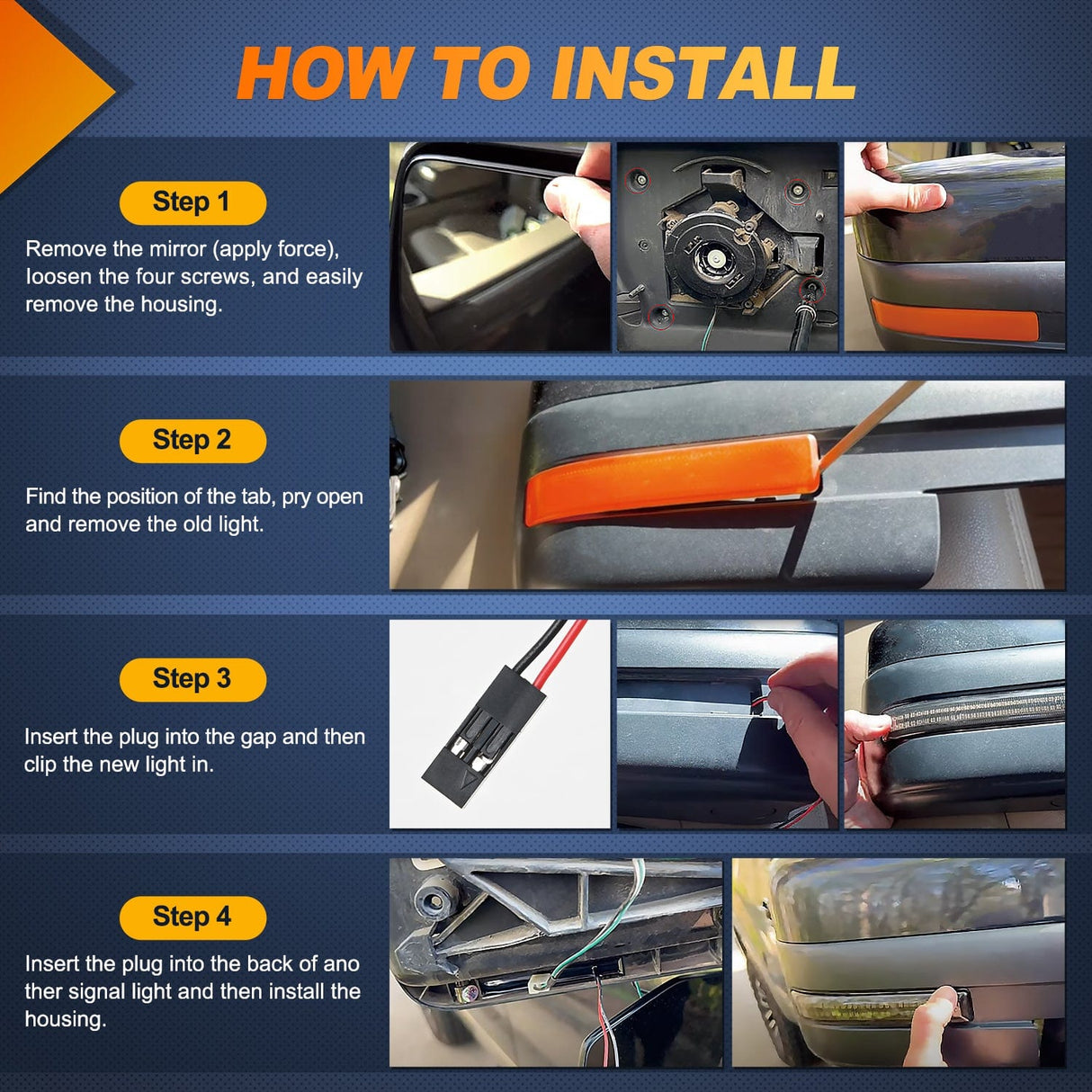 Signal Light 2009 2010 2011 2012 2013 2014 Ford F150 2010 2011 2012 2013 2014 Ford Raptor Side Mirror Marker Light