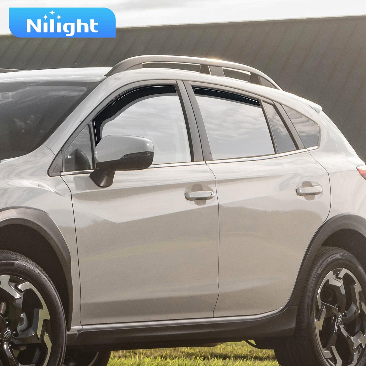 Rain Guards Vent Window Visors for Crosstrek 2018-2023 Impreza Hatchback 2017 2018 2019 2020 2021 2022 2023, in-Channel Rain Guards, Original Window Deflectors-4PCS