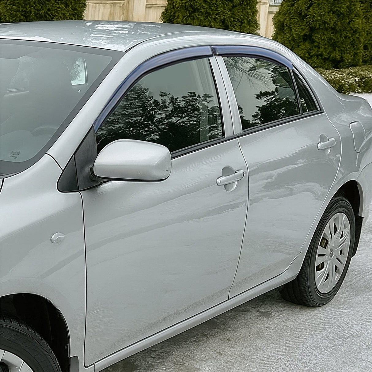 Rain Guards Window Rain Guards for Toyota Corolla 2009 2010 2011 2012 2013, Out-Channel Window Visors Vent Wind Deflectors-4PCS