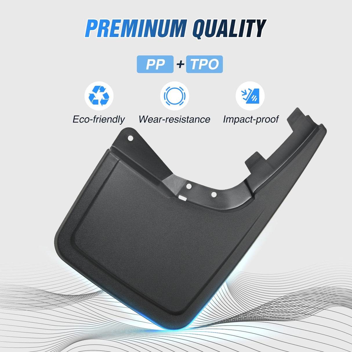 Fender Front & Rear Set Mud Flaps for Ford F150 2021 2022 2023 2024 2025