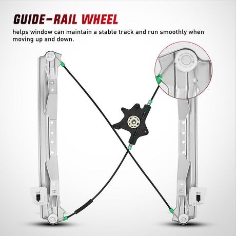 Window Regulator 749-508 Power Window Regulator and Motor Assembly Front Driver Side, OE Replacement for Chrysler Town Country 2008-2016 - Direct Fit