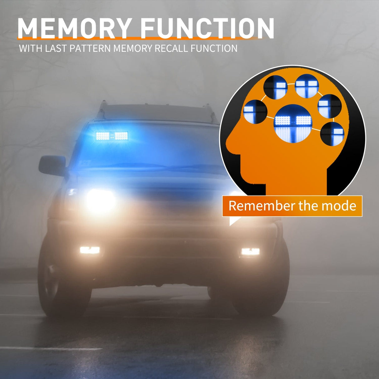 led strobe light 48 LED Blue Emergency Warning Strobe Lights