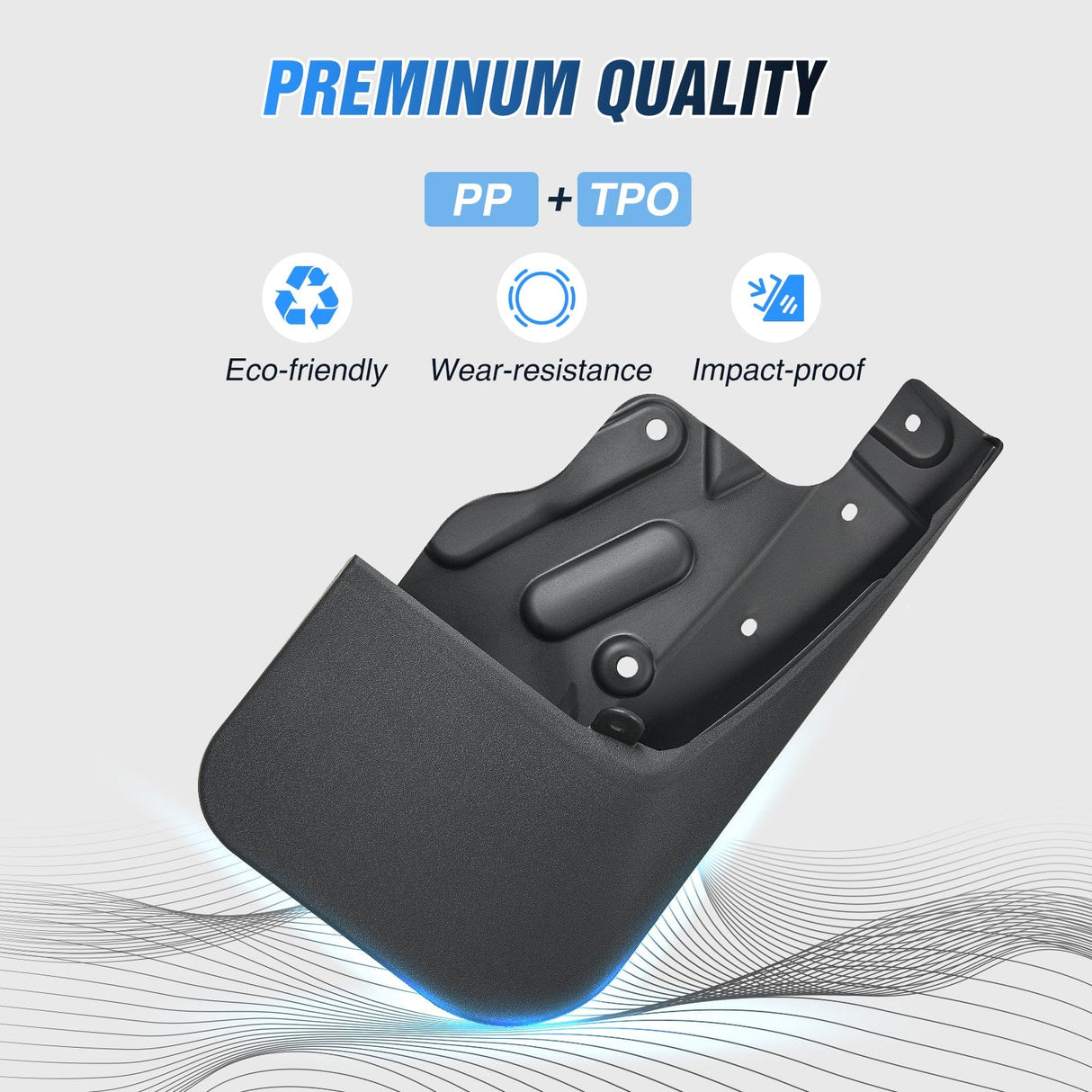 Fender Front & Rear Set Mud Flaps for Toyota Tundra 2022 2023 2024 2025