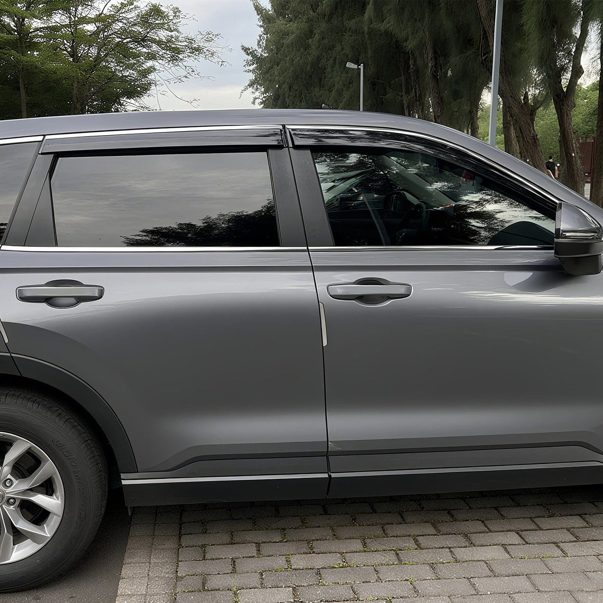 Rain Guards Window Rain Guards for Honda CR-V(CRV) 2017 2018 2019 2020 2021 2022, Window Wind Deflectors Vent Visors, Tape on-4PCS