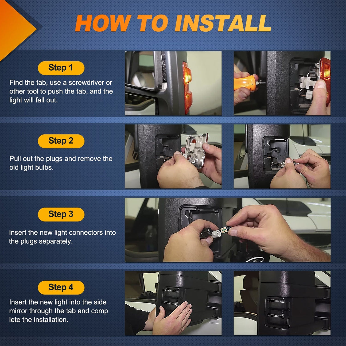 Signal Light 2008 2009 2010 2011 2012 2013 2014 2015 2016 Ford F250 F350 F450 F550 Super Duty Side Mirror Marker Light