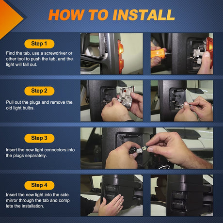 Signal Light 2008 2009 2010 2011 2012 2013 2014 2015 2016 Ford F250 F350 F450 F550 Super Duty Side Mirror Marker Light