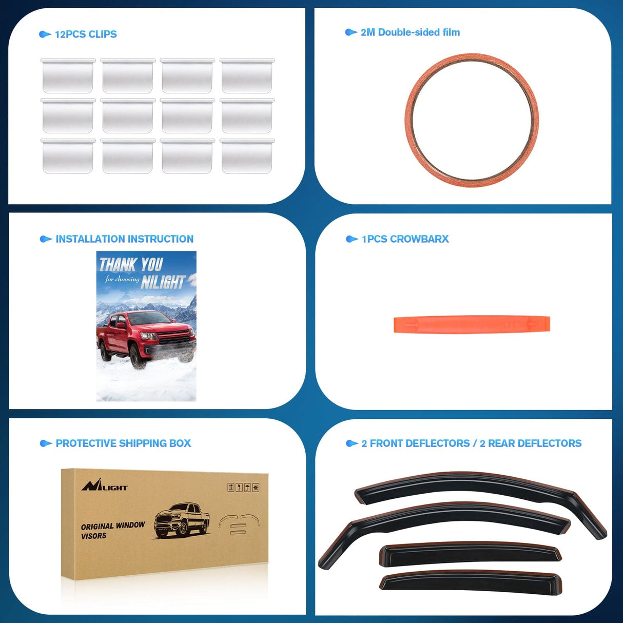 Rain Guards Rain Guards for Honda Civic Hatchback 2016 2017 2018 2019 2020 2021 Window Deflectors, Vent Window Visors-4pcs