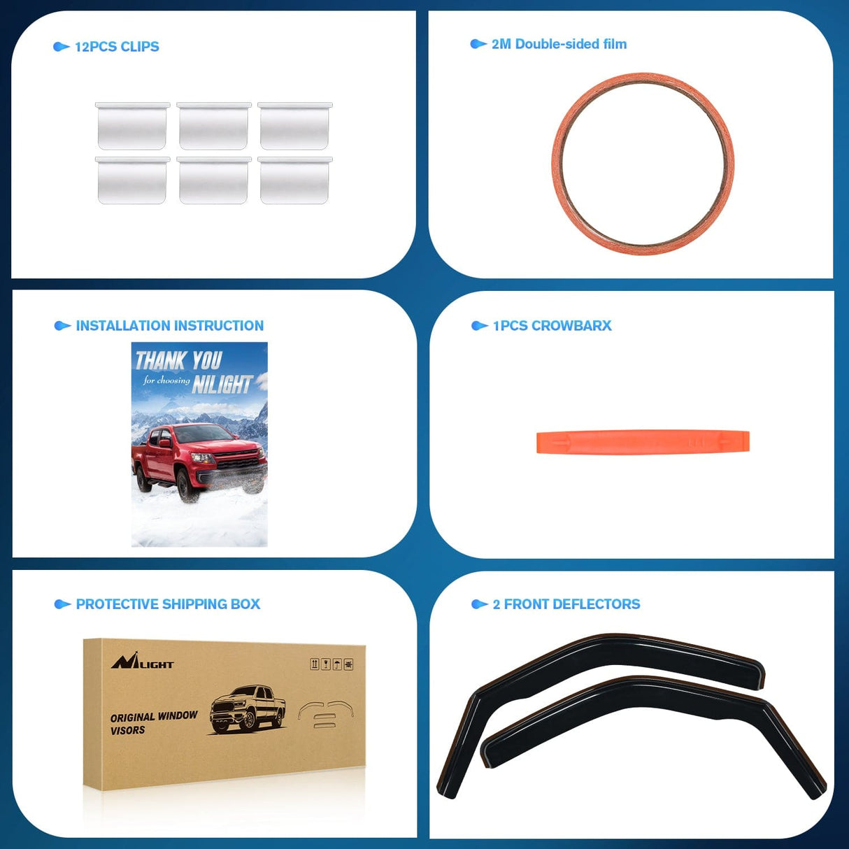 Rain Guards Rain Guards for 1996-2025 Chevrolet Express Van/GMC Savana Vent Window Visors 2016 2017 2018 2019 2020 2021 2022 2023 2024 2025, Original Window Deflectors-2PCS