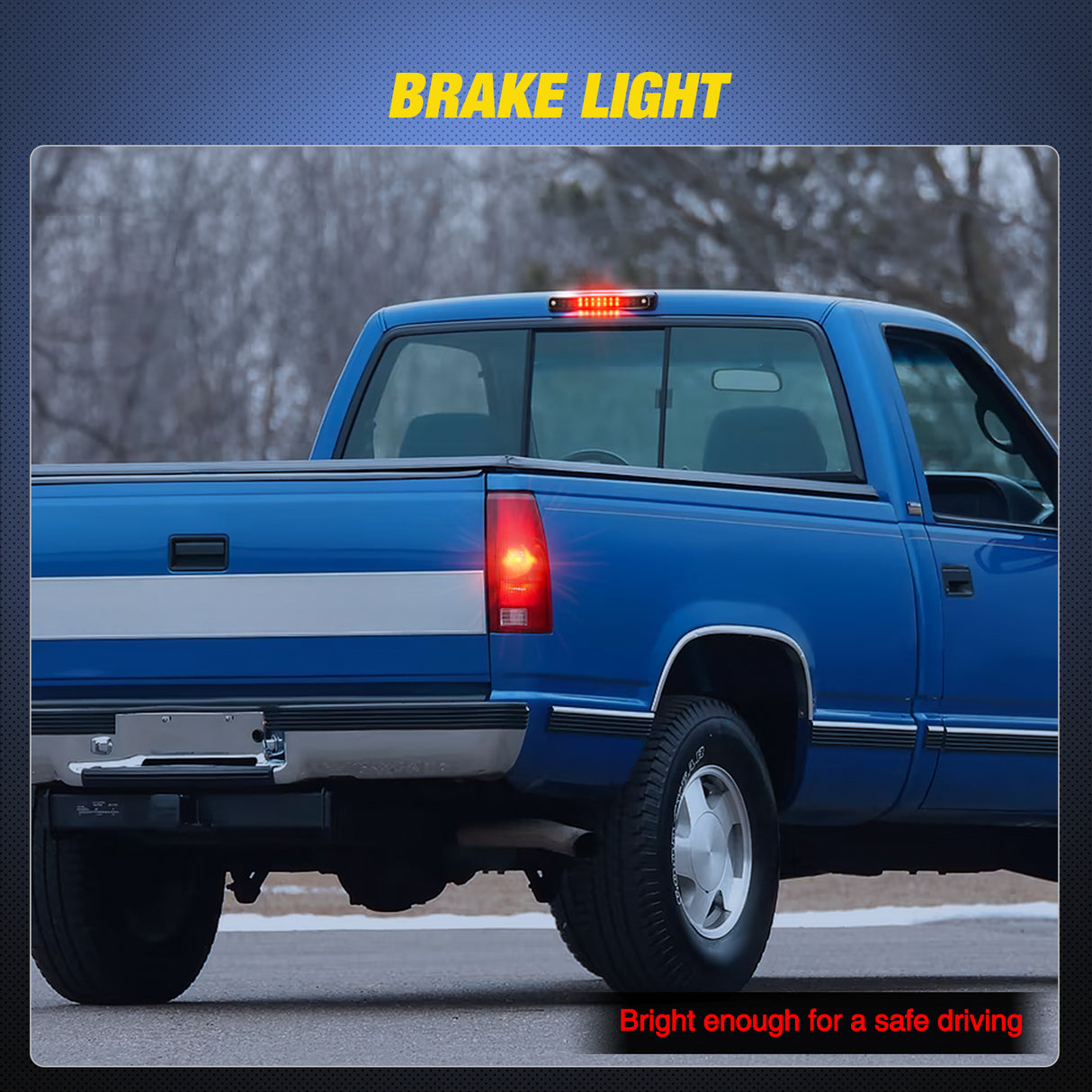 Third Brake Light Third Brake Light Tail High Mount 3rd Stop Cargo Reverse Lights Smoked Lens Compatible with Chevy GMC C/K Series 1500 2500 3500 1988-2000 Chevrolet Blazer 1992 1993 Chevy Silverado 1994-1998