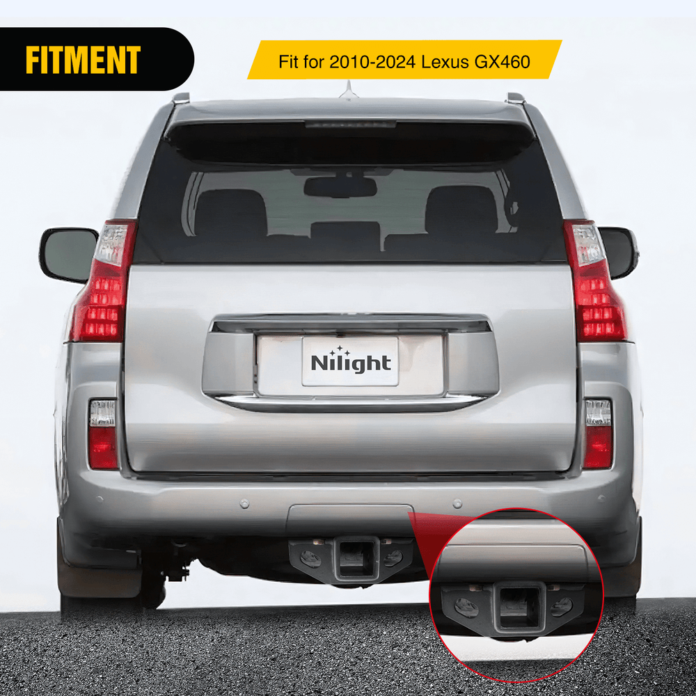 Trailer Hitch 2010 2011 2012 2013 2014 2015 2016 2017 2018 2019 2020 2021 2022 2023 2024 Lexus GX460 2Inch Rear Bumper Tow Trailer Hitch Receiver Kit