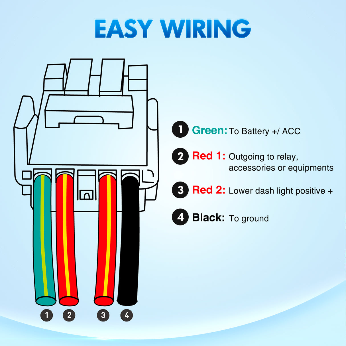 Camping Lights Push Button Switch 12V ON Off Switches with Connector Wire Kit 1.54Inch x 0.83Inch Replacement for Toyota FJ Cruiser Fortuner Ta coma Highlander Tundra 4Runner Prado Land Cruiser