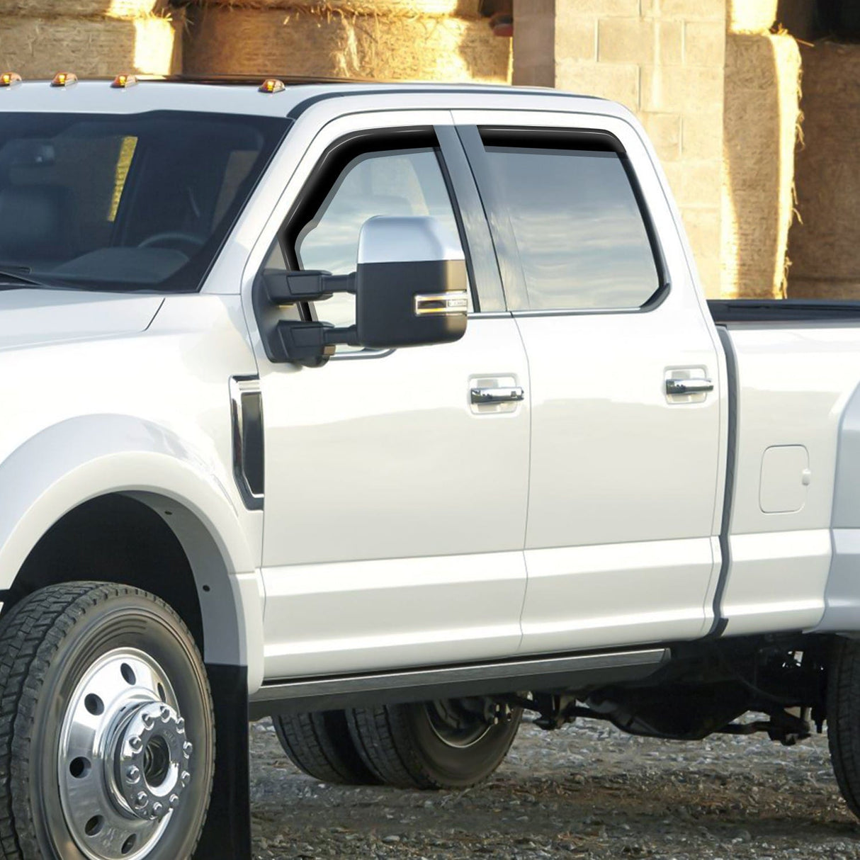 Rain Guards 4pcs Rain Guards for Ford F150 Raptor 2015 2016 2017 2018 2019 2020 Super Cab, F250 F350 F450 F550 Super Duty 2017 2017 2019 2020 2021 2022 2023 Super Cab