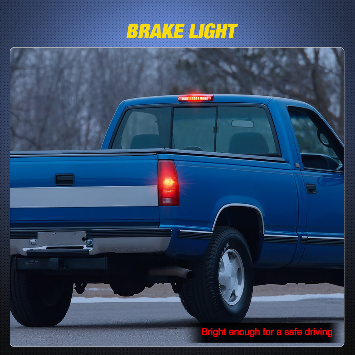 Nilight Third Brake Light Tail High Mount 3rd Stop Cargo Reverse Lights Red Lens Compatible with Chevy GMC C/K Series 1500 2500 3500 1988-2000 Chevrolet Blazer 1992 1993 Chevy Silverado 1994-1998