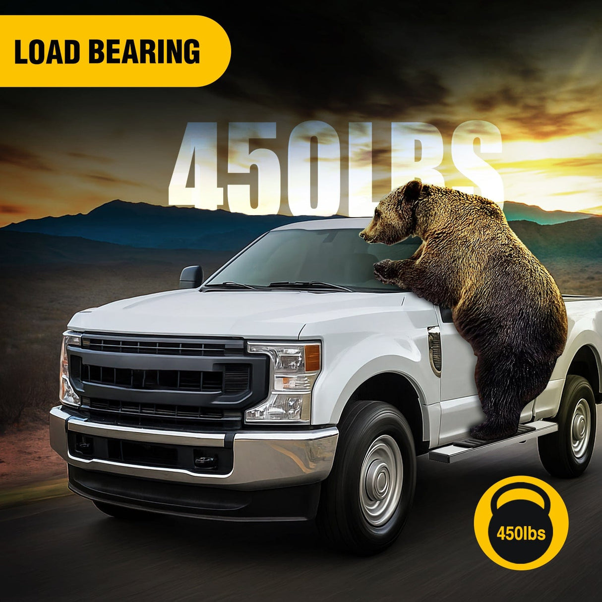 Running Board Running Boards for 2019 2020 2021 2022 2023 2024 2025 Chevy Silverado GMC Sierra 1500 2500 3500 Regular Standard Single Cab 6 Inch Side Step Nerf Bars Stainless Steel