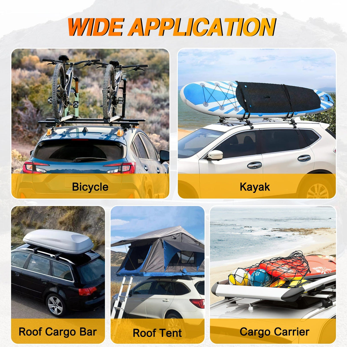 Roof Rack Aluminum Roof Rack Cross Bars Fit for Jeep Compass MP 2017 2018 2019 2020 2021