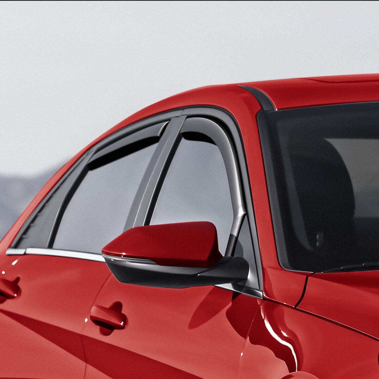 Rain Guards Rain Guards for Honda Civic Hatchback 2016 2017 2018 2019 2020 2021 Window Deflectors, Vent Window Visors-4pcs