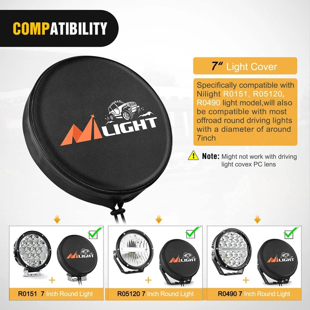 light cover 7 Inch Round Offroad Driving Pod Light Cover Type A
