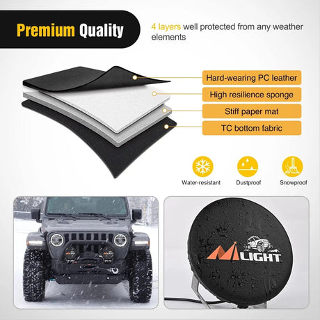 light cover 7 Inch Round Offroad Driving Pod Light Cover Type A