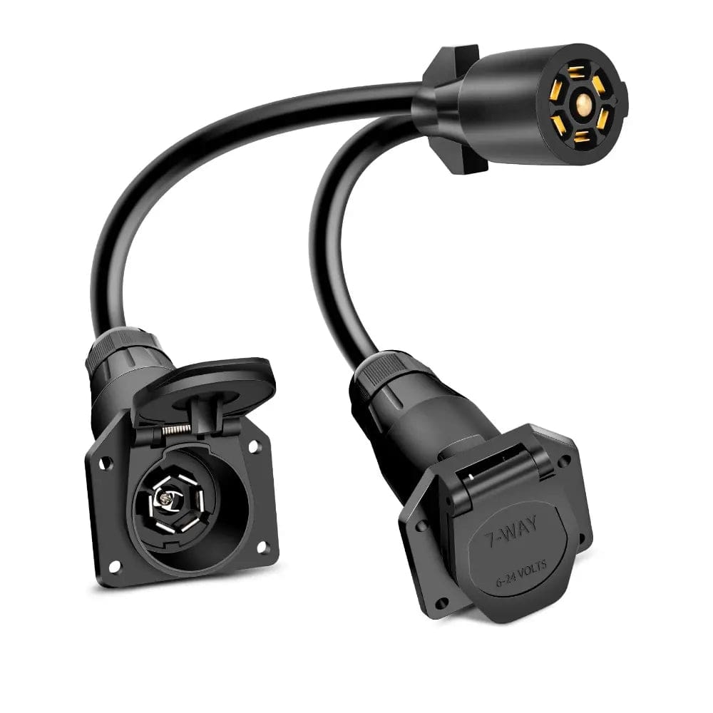 RV Parts 7 Way Y Splitter Trailer Adapter