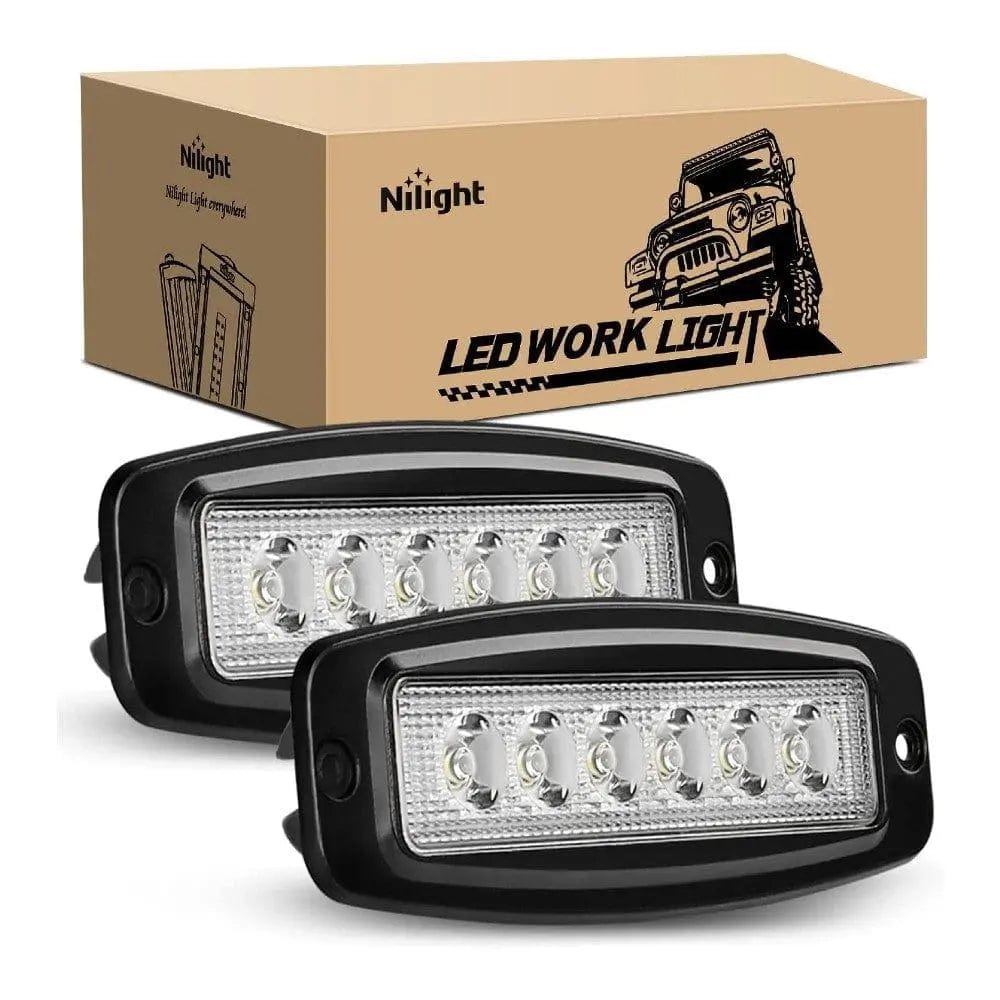 LED Work Light 7.4 Inch 18W Spot Led Work Lights (Pair)