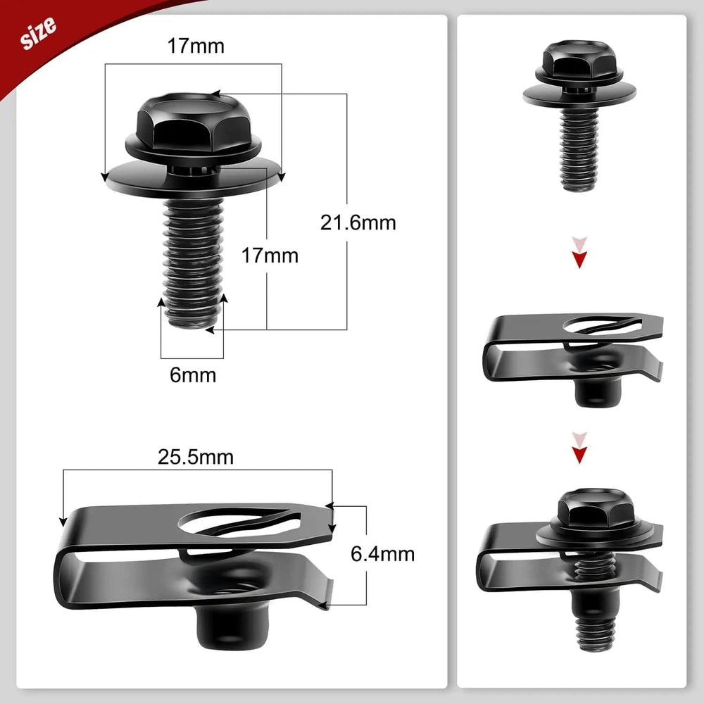 Fender 70 Pcs Engine Under Cover Splash Shield Guard Body Bolts Bumper Fender Liner Push Retainer Clips for Infiniti G35 G37 FX35 FX45 EX35 Nissan 370Z 350Z
