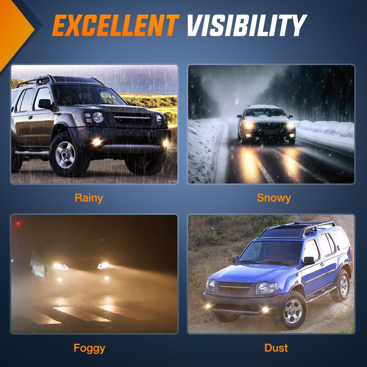 2000 2001 Nissan Maxima 2000-2003 Sentra Frontier 2002-2004 Xterra Fog Light Assembly Clear Lens Nilight