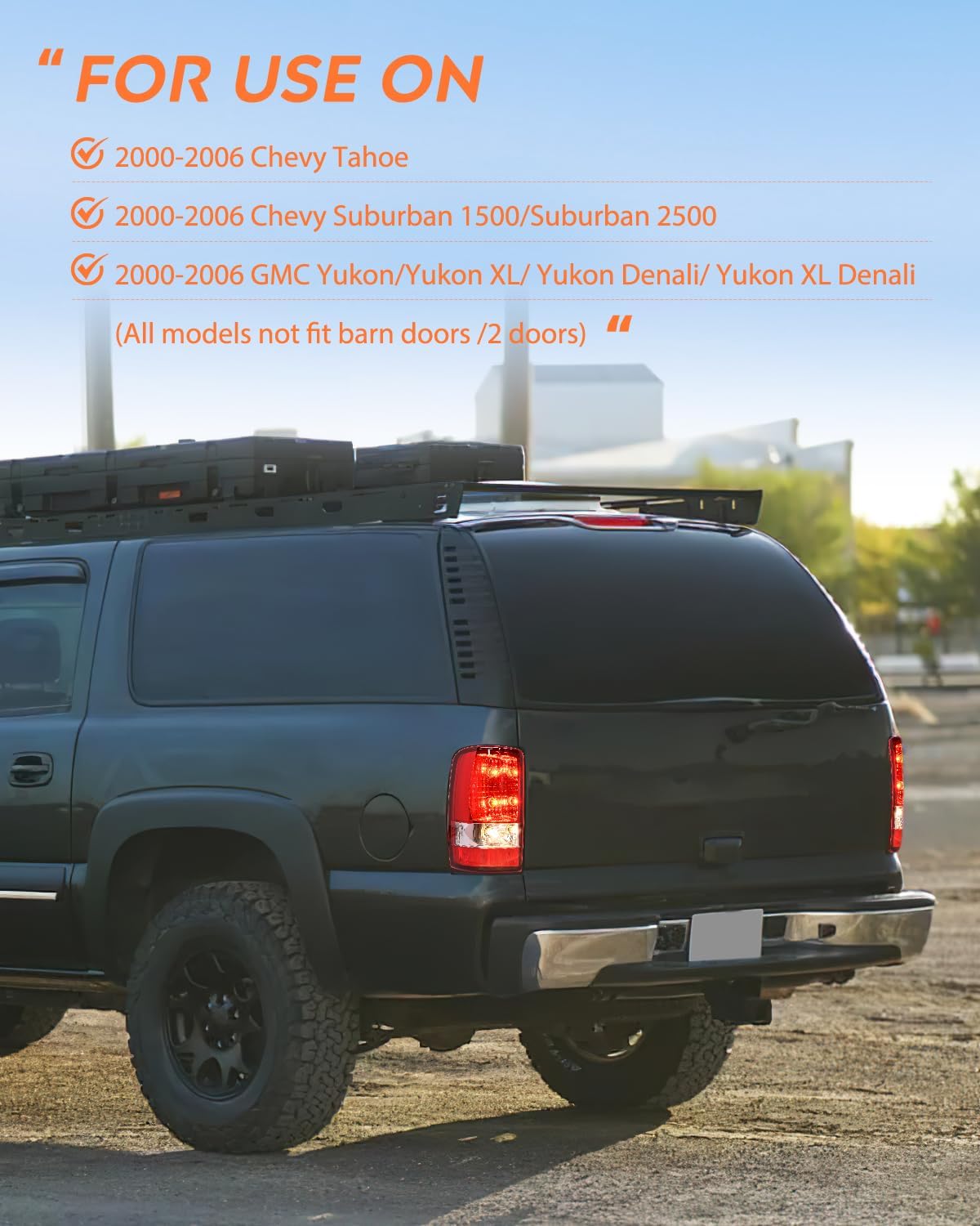 Taillight Assembly for 2000-2006 Chevy Suburban 1500 2500 Tahoe