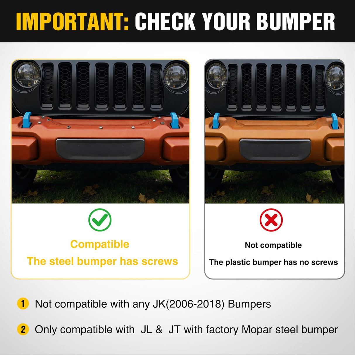 Front Brush Guard, Compatible with 2018-2025 Jeep Wrangler JL, 2019-2025 Gladiator JT, Steel Bar Grille Guard Fits Factory Rubicon Steel Bumper,3.12 inch Height to Clear Winch
