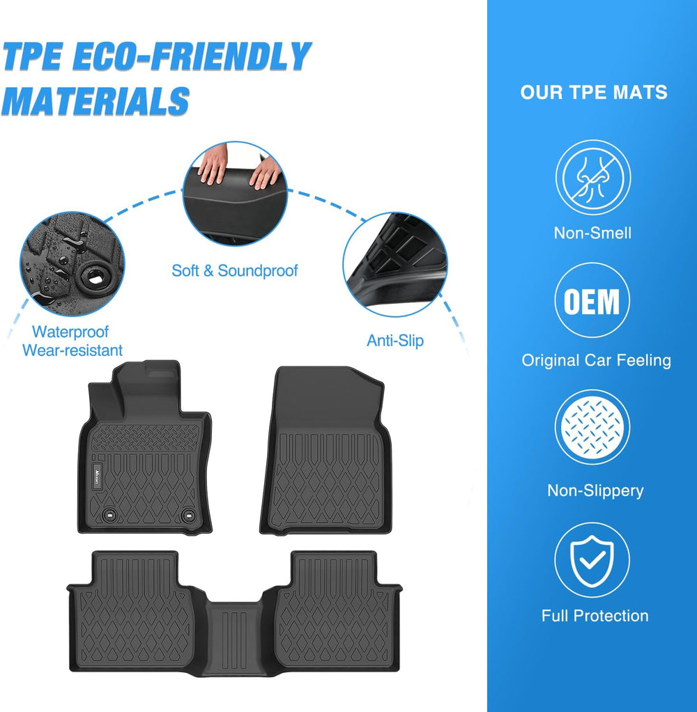 2018-2024 Toyota Camry Standard Models FWD TPE Floor Mats Nilight