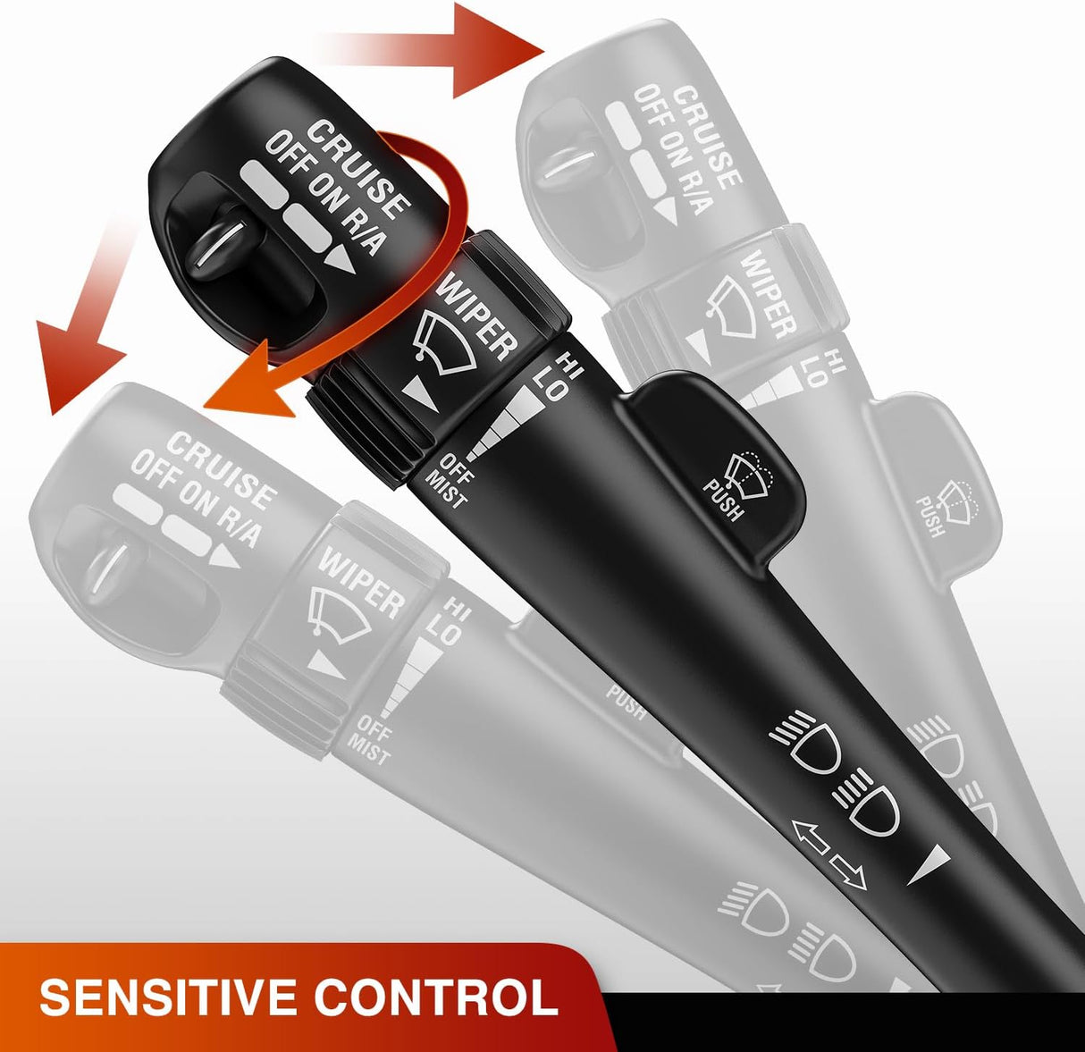 Turn Signal Switch Compatible with 1999 2000 2001 2002 Chevy Silverado 1500 2500 1999-2002 GMC Sierra 1500/2500 Yukon XL 1500 2002 Cadillac Escalade Windshield Wiper Switch