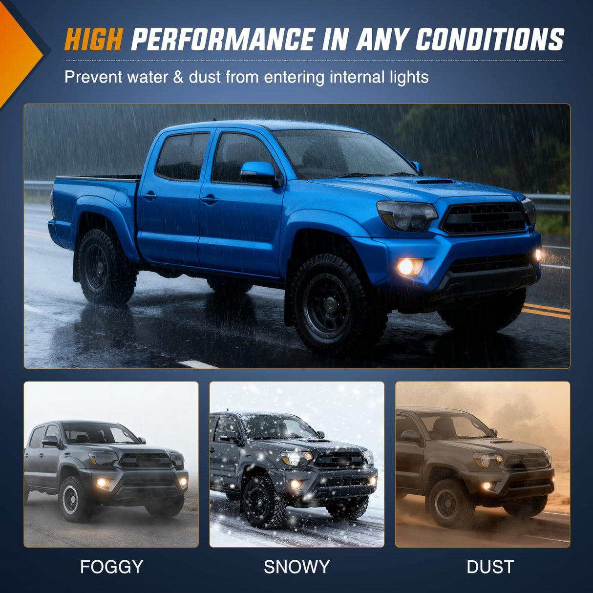 Fog Lights Assembly Compatible with 2012 2013 2014 2015 Toyota Tacoma Clear Lens Driver and Passenger Side H11 12V 55W Bulbs