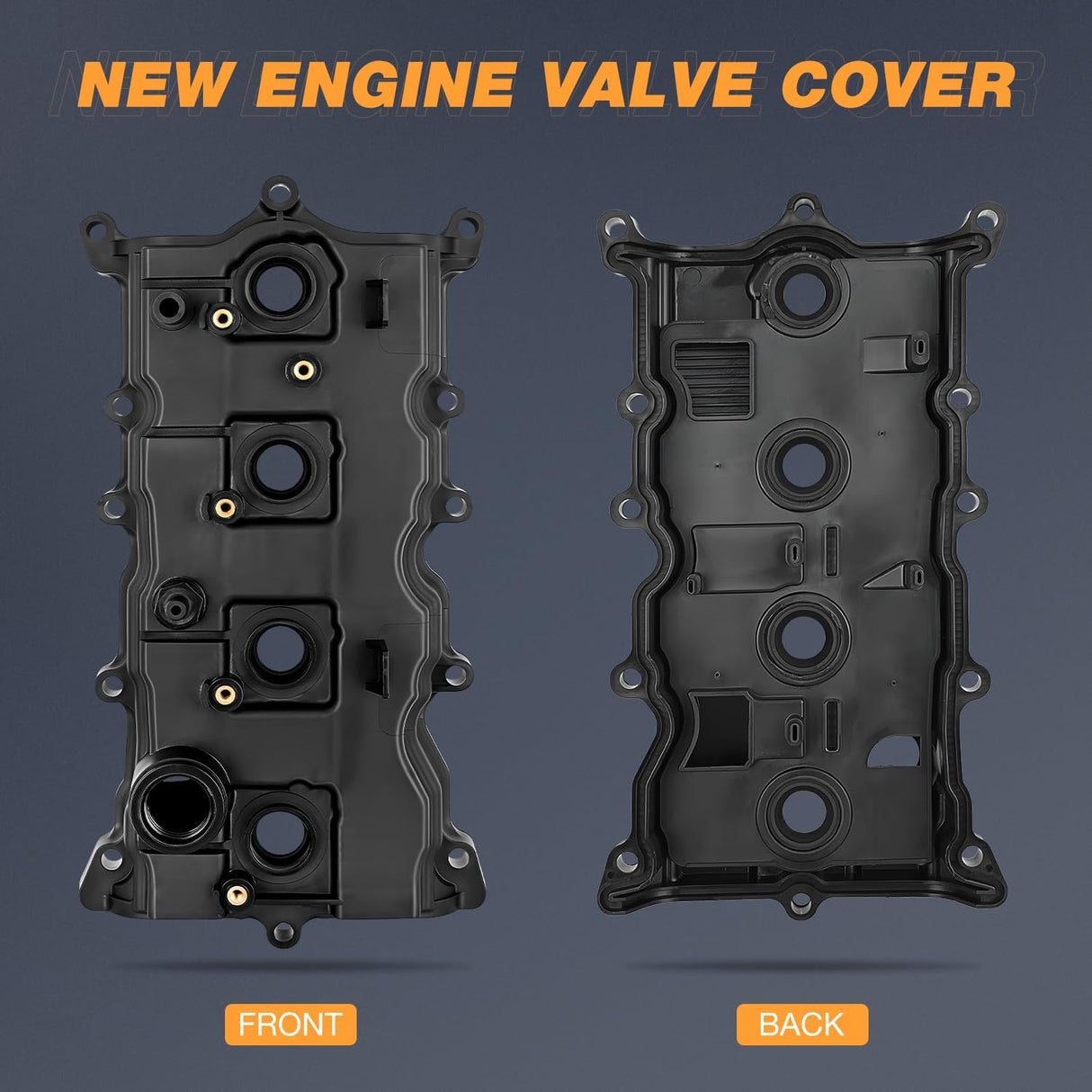 Engine Valve Cover with Gasket Kit for Nissan Altima 2007-2013 Sentra 2007-2012, 2.5L, Replace# 13264JA00A, 13270JA00A