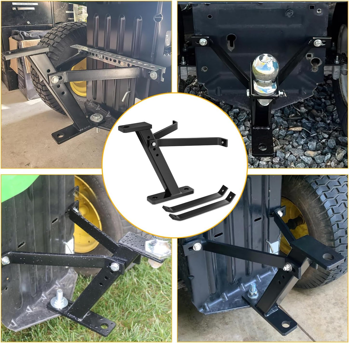 Trailer Towing Hitch for Lawn Mower Garden Tractor Pro Hi Hitch Compatible with John Deere Cub Cadet Husqvarna Craftsman Poulan Riding Mower