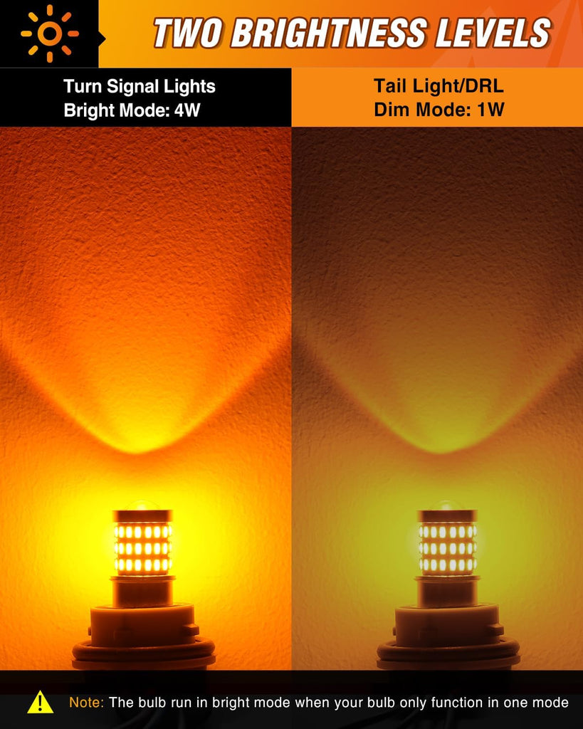 Indicator bulb, front - W16W LED 12V, 3W - orange