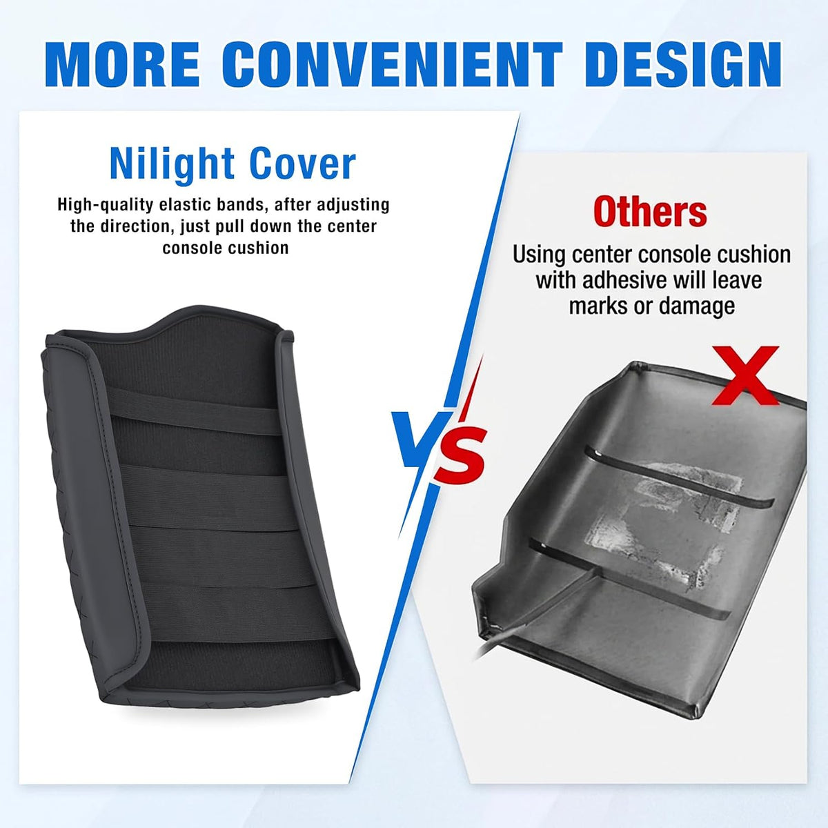 Center Console Cover for Hyundai Palisade 2019-2025 Armrest Cushion | Premium Nappa Leather Armrest Cover for Car Waterproof Center Console Pad Protector Anti-Scratch Arm Rest Box Cover, Black