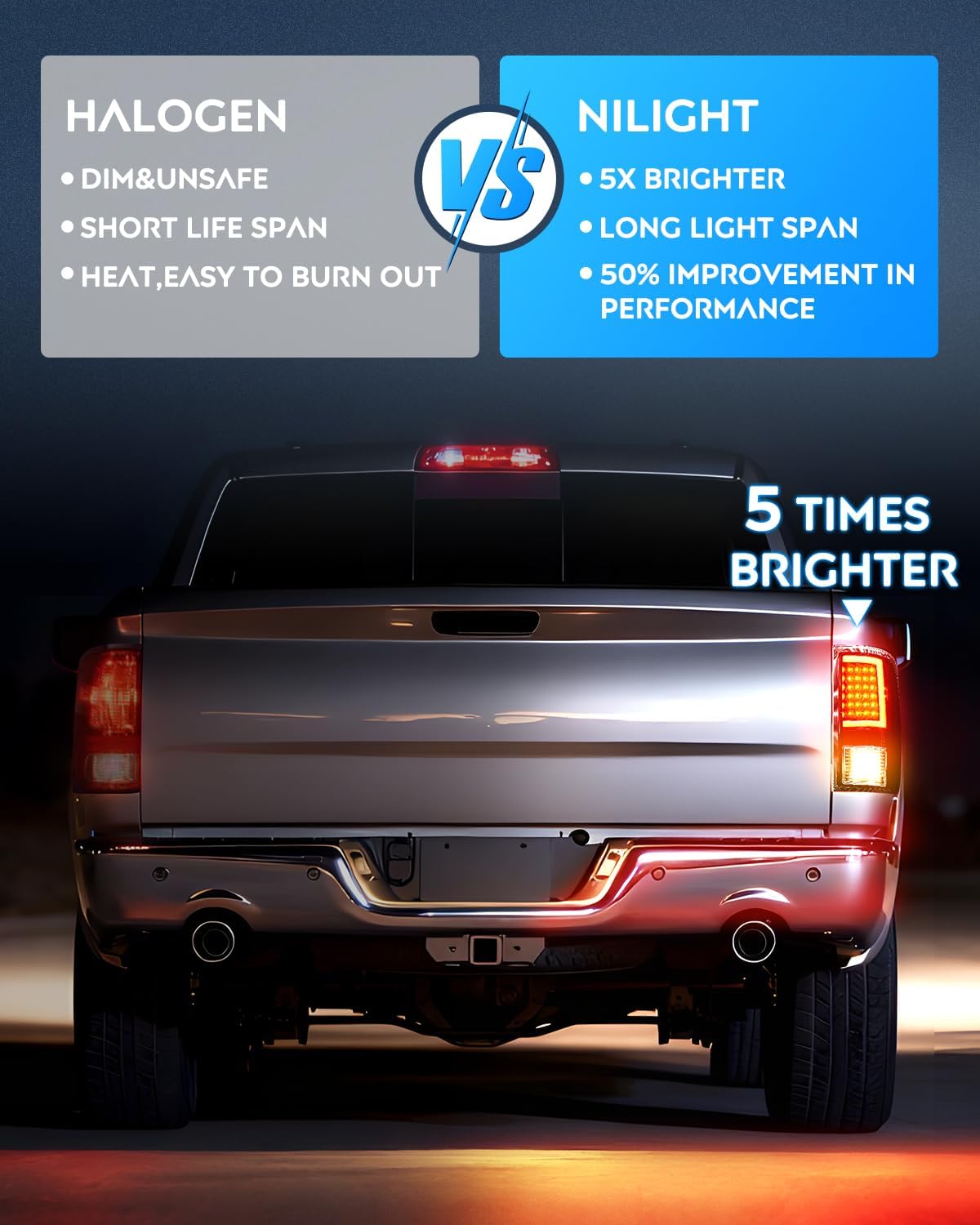 Taillight Assembly Compatible with 2009 2010 2011 2012 2013 2014 2015 2016 2017 2018 Dodge Ram 1500 2010-2018 Ram 2500 3500 Incandescent Type Upgrade LED Tube Tail Lights Rear Brake Lamps