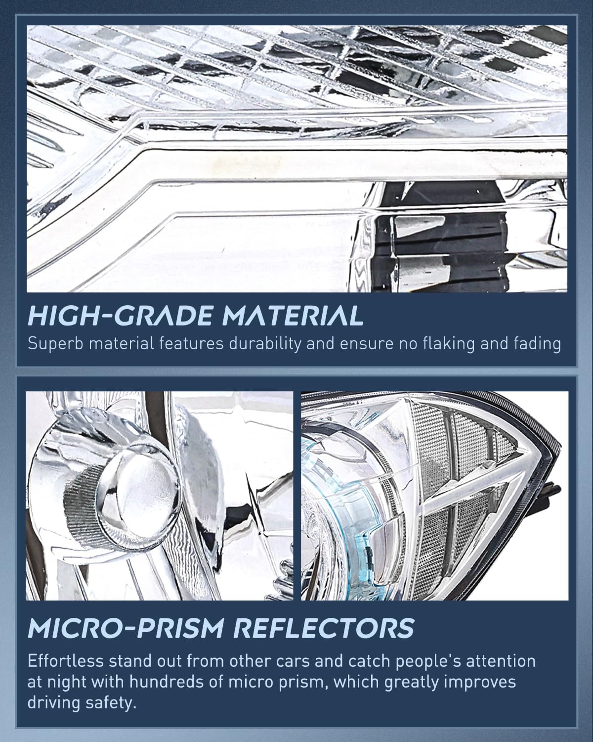 Headlight Assembly Compatible with 2008 2009 2010 2011 2012 Chevy Malibu 4 Door Halogen Factory Headlamp Chrome Housing Clear Reflector Headlamp Passenger and Driver Side