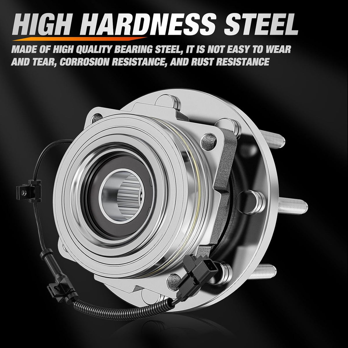 Front Wheel Bearing and Hub Assembly for Ford F-250 F-350 Super Duty 2011 2012 2013 2014 2015 2016, 4WD SRW (Not for DRW), 515130-2Pack