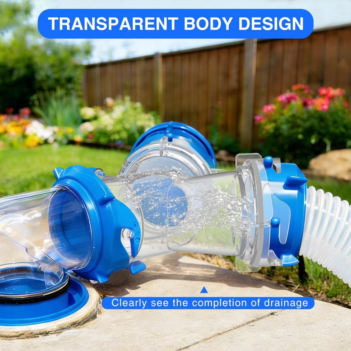 RV Wye Sewer Hose Fittings Y Connector Clear Leak-Proof Connection with Built in Gasket Odor-Tight Seal Twist Bayonet Design RV Y Sewer Hose Splitter 2 Way Adapter for Campers Travel Trailers